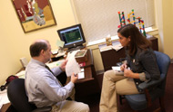 Photo of Elon advisor and student.