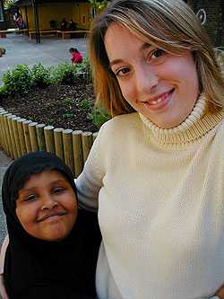 Student studying abroad