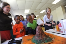Students engaged in public schools.