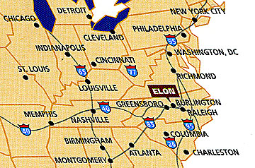 Graphic of map of eastern US
