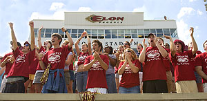 Students at Rhodes Stadium