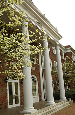 Alamance Building in Spring