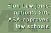 Elon Law joins nation's 200 ABA-approved law schools