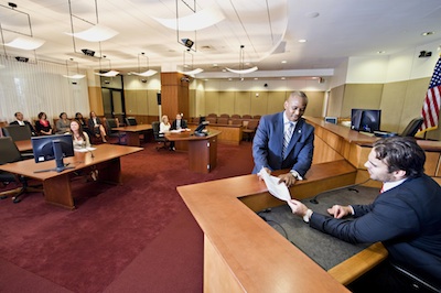 The Robert E. Long Courtroom at Elon Law