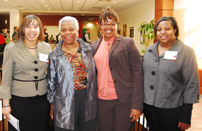 Elaine Jones with Elon Law students
