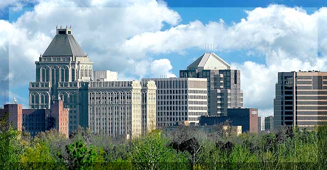 Greensboro cityscape