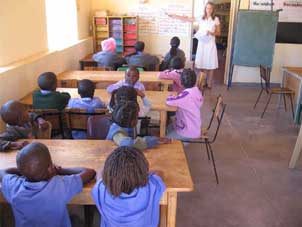 Teaching in Namibia