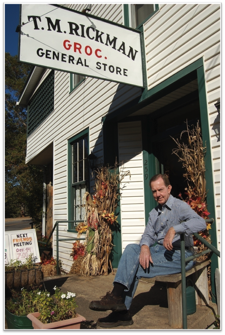 ... in front of the Rickman Store. Photo credit Kristen Rhodes.