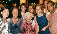 Isabella Cannon with students