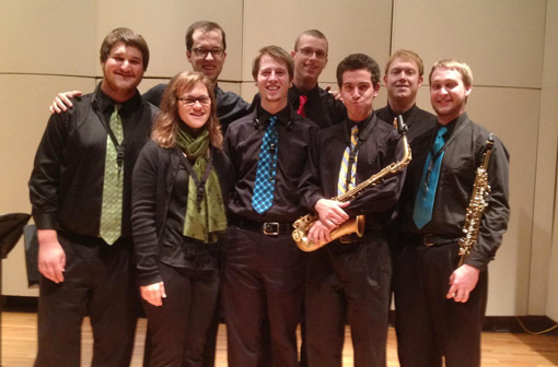 Picture of the Saxophone Ensemble