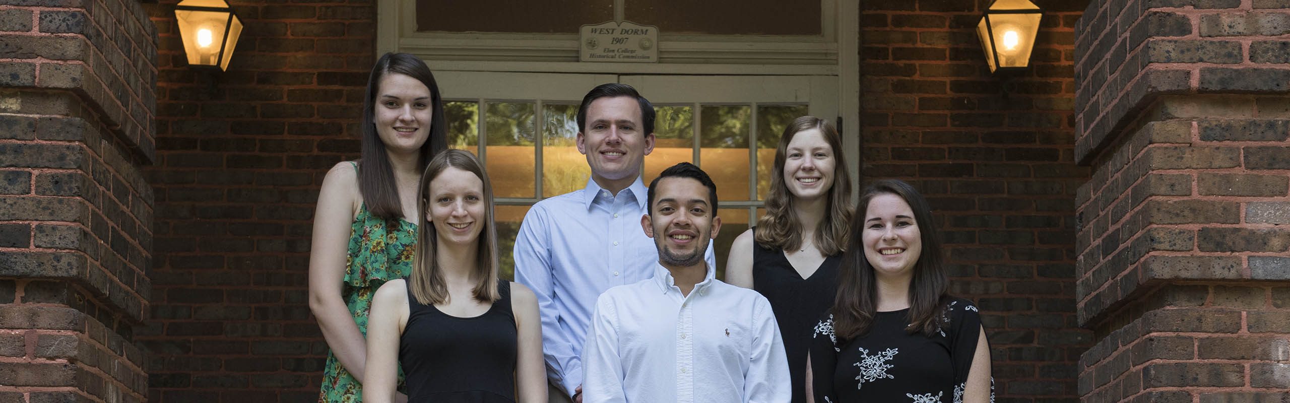 Six members of the Class of 2017 were offered Fulbright English Teaching Assistantship or Fulbright Study/Research grants. They are, left to right, Elizabeth Meynardie, Lauren Salig, Jack Doyle, Steven Armendariz, Jacqueline Spencer and Kelly Richard.