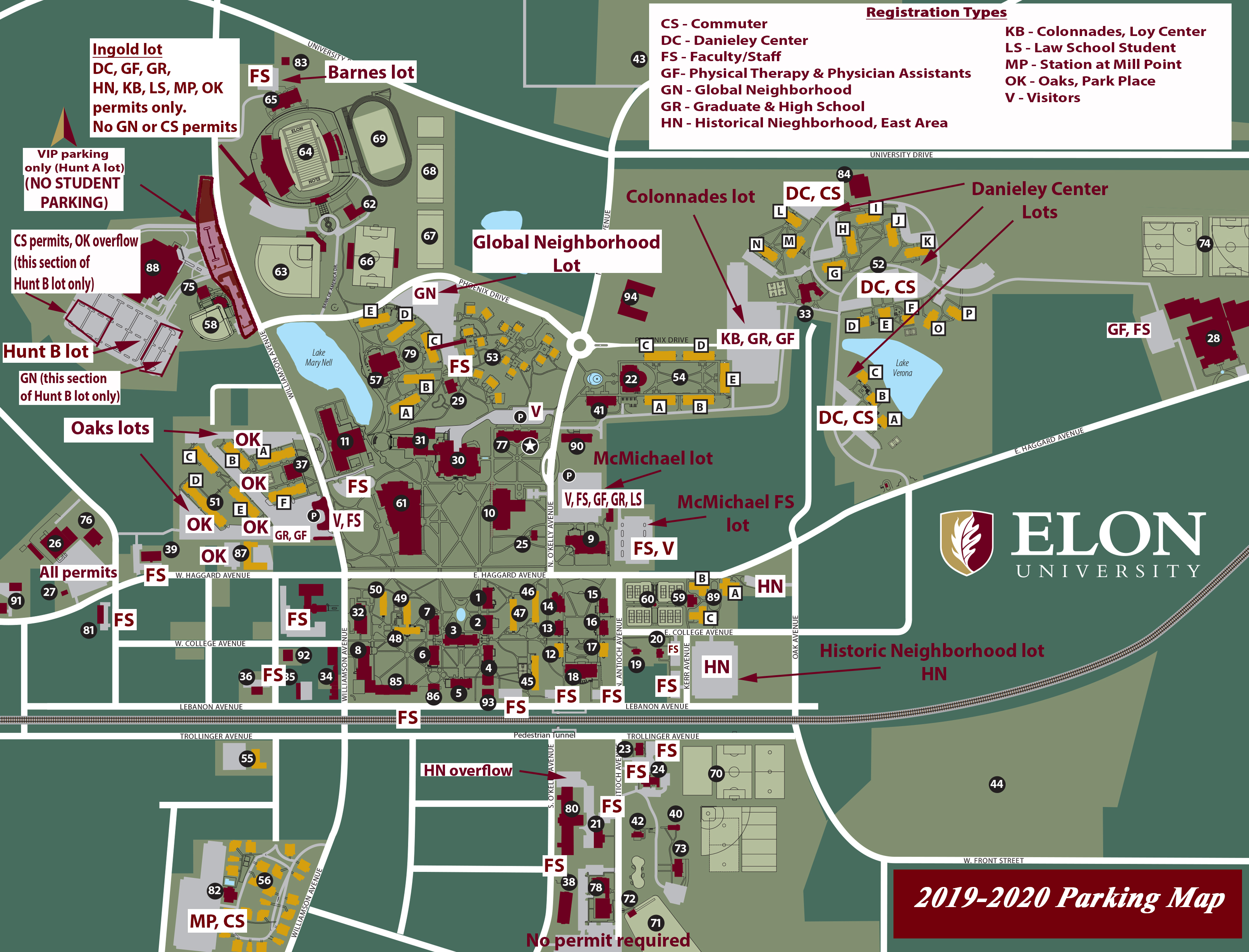 Elon University Transportation Maps