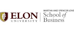Elon University: Martha and Spencer Love School of Business Logo