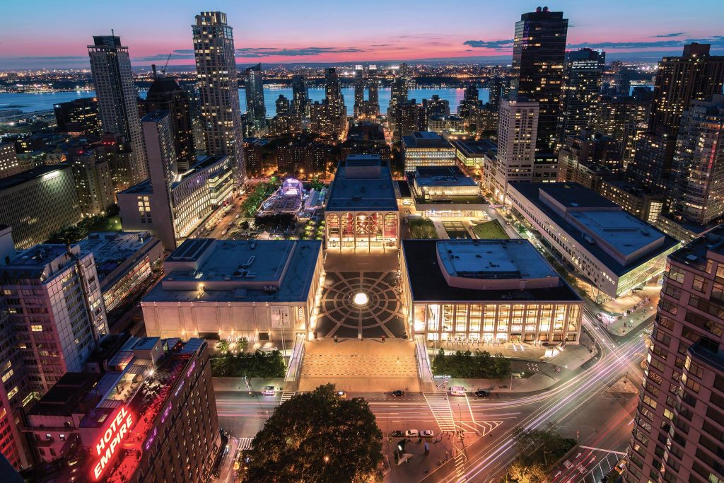 Aerial view of New York's Lincoln Center